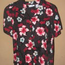 New Womens Sz M Ms. Lee S/S Floral Blouse