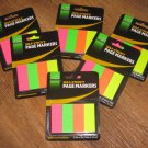 Lot of 6 Pkgs. Academix Self Sticky Page Markers