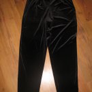 Womens Sz 10 Dressbarn Black Velvet Pants EUC