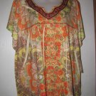 New Womens Sz 2X Energe World Wear S/S Top $44