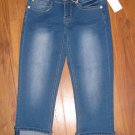 New Jr. Sz 1 YMI Cuffed Capri/Crop Jeans
