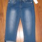 New Jr. Sz 1 YMI Cuffed Capri/Crop Jeans