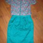 Stunning Sz 16 Green 100% Silk Adrianna Papell 2 pc Womans Suit EUC