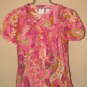 New Womens Sz S Caribbean Joe S/S Blouse