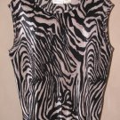 Womens Sz 2X/XXLarge Tall Christie & Jill Black/Tan Sleeveless Top