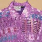 Womens One Size Silverstream 100% Silk Button Front Jacket EUC