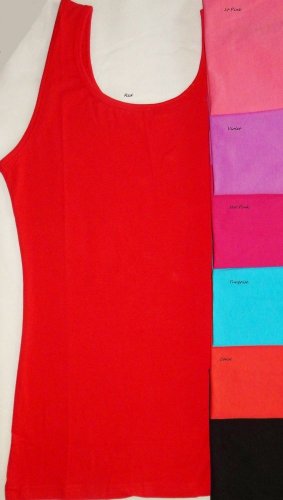 Tank Top Jersey Knit MEDIUM LARGE  X-LARGE Assorted Colors USA SELLER!