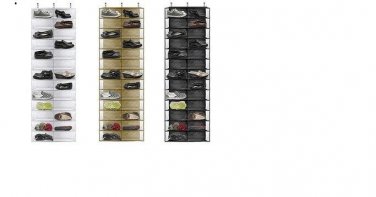 Simplify Over Door Shoe Rack Closet Organizer Storage Heels Purses Home Room