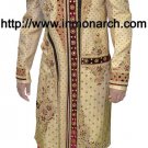 INMONARCH Mens Golden Yellow Readymade Sherwani Ready to Ship SH523 40R