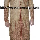 INMONARCH Mens Wedding Golden Beige Readymade Sherwani SH521 size 40R