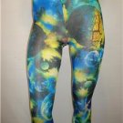 CAP9 NEW SIZE 2X GALAXY FOREIGN MOONS SPACE VIEW EXOTIC CAPRI LEGGINGS TIGHTS