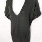 P033 NEW "SIZE M" DARK GRAY LONG LENGTH DESIGNER WOMANS TUNIC SWEATER SHIRT
