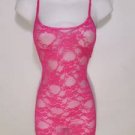 L995 NEW SZ L PINK ALL LACE FISHNET DESIGNER SEXY FASHION WOMAN TANK TOP SHIRT