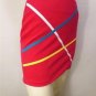 0311 NEW SIZE M UPSCALE PINK CAREER CLASSY FASHION STRIPED WOMEN BUSINESS SKIRT