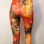 E331 NEW SIZE 2X RED FIRE SPACE MOONS EXPLODING FASHION CAPRI LEGGINGS TIGHTS