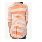 P008 NEW SIZE S PEACH CREME RUE 21 LINEN RAYON BUTTON BACK FASHION WOMEN SHIRT