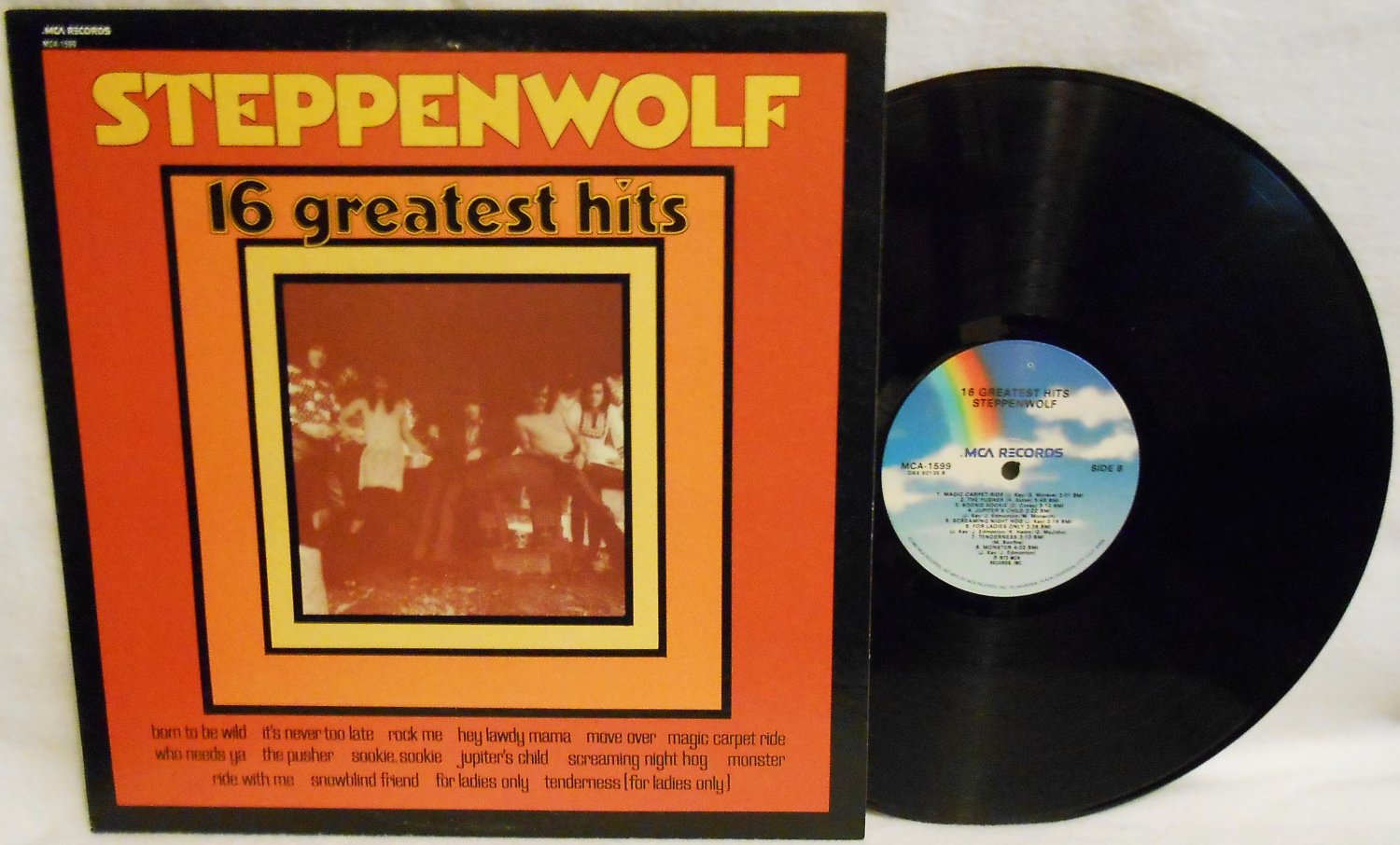 1980 STEPPENWOLF 16 GREATEST HITS MUSIC VINYL RECORD LP ALBUM 33RPM MCA ...