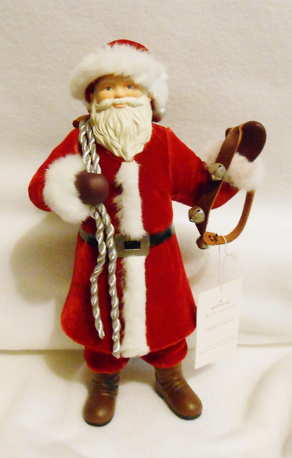 Santa Figure Hallmark "Father Christmas" Large 12" Tall Tabletop Mantel