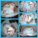 Baby girl's owl print bucket hat