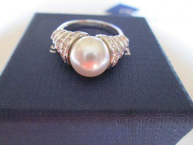 Swarovski Perpetual Crystal Pearl Ring Size 7 1106462