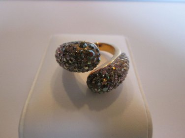 Swarovski Louise Ring Nude Crystal Size 7 US 55 EU BNIB 1160664 Rose Gold Plated