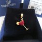 Swarovski Martini Glass Crystal Charm Pendant #1111113  GP over Sterling Silver