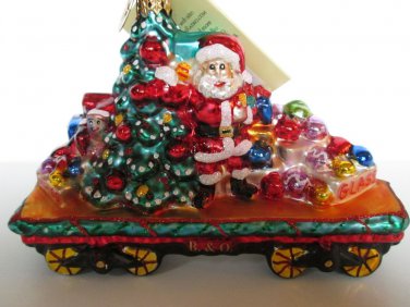 Christopher Radko B & O Railroad Ornaments 2009 Deck the Rails Retired