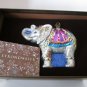 Jay Strongwater / Parading Elephant Glass Ornament - Jewel Brand New in Box!!!
