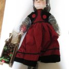 Heritage Signature Collection Annie Winter Doll with Sleigh 12178 Porcelain