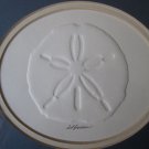 Dot Goodwin Framed Embossed Paper Sand Dollar Signed South Carolina Beach Decor