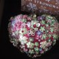 Jay Strongwater / Swarovski Blossom Heart Glass Ornament