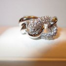 Manhattan White Ring Size 7 EUR Swarovski Crystal Jewelry 1126742