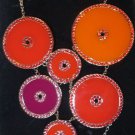 Swarovski Noon Necklace 1084554 BNIB Orange Red Purple Statement Piece