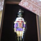 Jay Strongwater / Swarovski LE  2013 Nutcracker Glass Ornament - Amethyst  BNIB