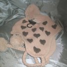 Primark - Ladies - Cream & Brown Wool Trapper Hat - New with Tags