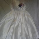 Dimples - Girls Special Occasion Cream Satin Dress  -New w/tags