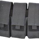 M4 M16 AR15 5.56/.223 LRG CAP BLK MOLLE PAL Double Stack 30 Magazine Mag Pouch