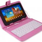 7" TABLET KEYBOARD CASE: PINK