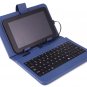 7" TABLET KEYBOARD CASE: BLUE