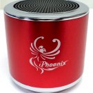 IPHOENIX MINI SPEAKER+FM IP-02 RED