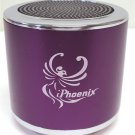 IPHOENIX MINI SPEAKER+FM IP-02 PURPLE