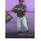 2014 Bowman Platinum Prospect Purple Refractor Dorssys Paulino #BPCP95 Cleveland Indians