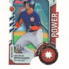 2014 Bowman Platinum Toolsy Die Cut Power George Springer #TDC-GS Houston Astros