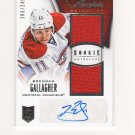2013-14 Rookie Anthology Brendan Gallagher Dual Jersey Auto Rc #d 186/249 Montreal Canadiens