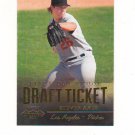 2011 Playoff Contenders First Day Proof Draft Ticket Steven Ames Rc #d 10/10 LA Dodgers