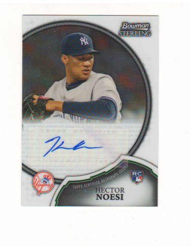2011 Bowman Sterling Hector Noesi Autograph Rc #2 New York Yankees