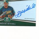 2012 Bowman Platinum Prospect Jermaine Mitchell Autograph #AP-JM Oakland Athletics