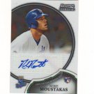 2011 Bowman Sterling Mike Moustakas Autograph Rc #13 Kansas City Royals
