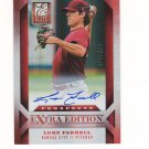 2013 Elite Extra Edition Prospects Luke Farrell Autograph #d 472/673 Kansas City Royals