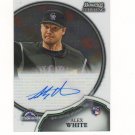 2011 Bowman Sterling Alex White Autograph Rc #18 Colorado Rockies
